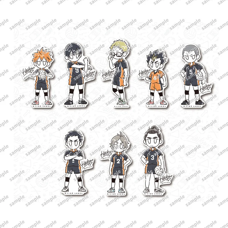 

Anime Haikyuu!! Shoyo Hinata Tobio Kageyama Cosplay Sketch Q Version Standing Sign Acrylic Ambitus Advance Sale