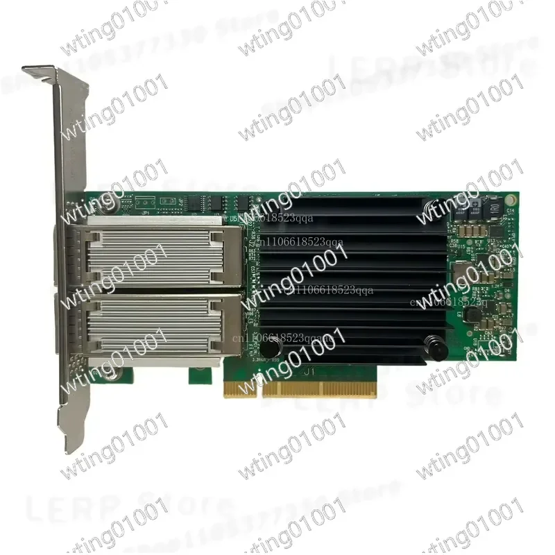 for MCX414A GCAT ConnectX 4 EN Dual Port QSFP28 50 Gigabit Ethernet NIC Adapter High Performance Server Network Card Like New