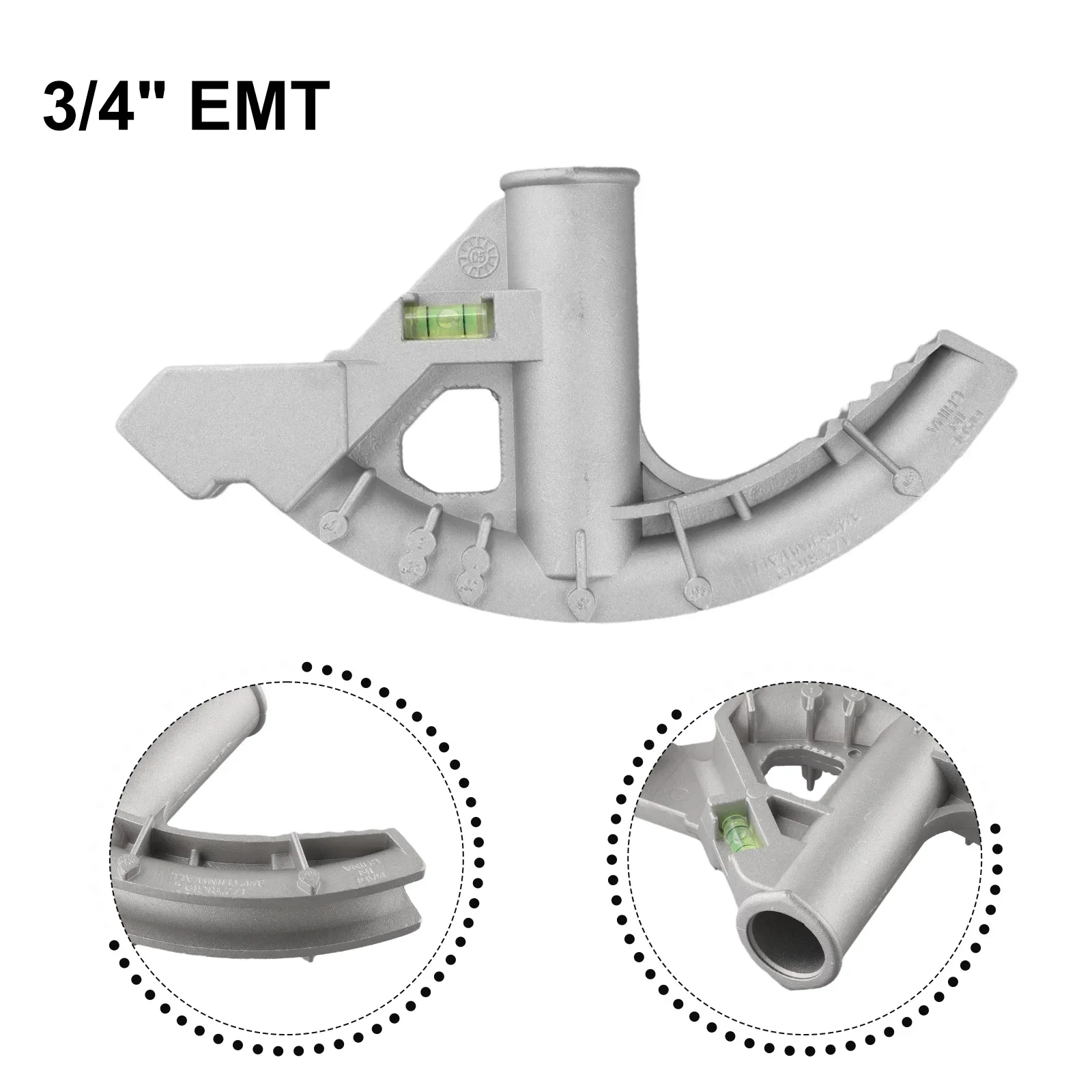 

Conduit Hand Bender Tool Aluminum Manual Bending Head Embossed Sight Lines Long Service Life Light Brightness Note