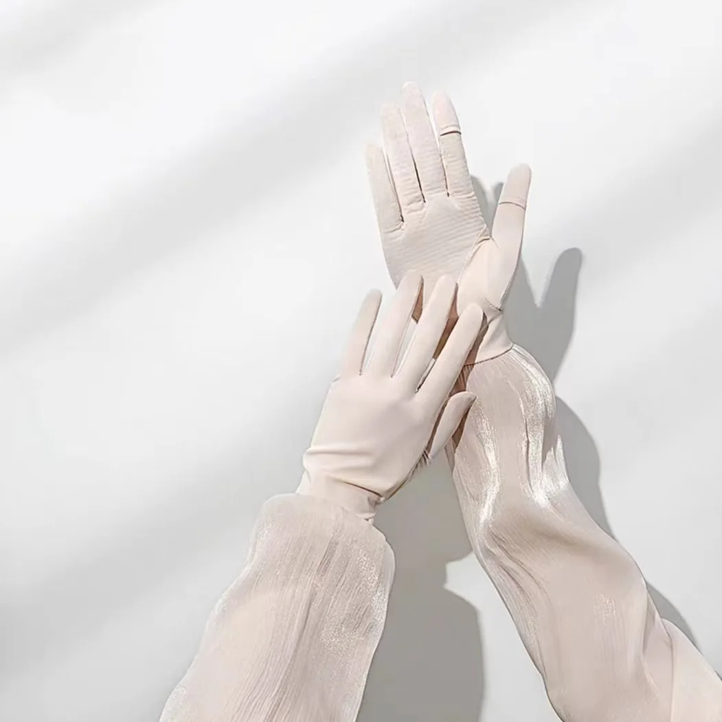 

Рукава из струящейся пряжи, большие размеры, летние, тонкие, дышащие, с защитой от солнца, из ледяного шелка, для велоспорта на открытом воздухе, женские охлаждающие рукава.