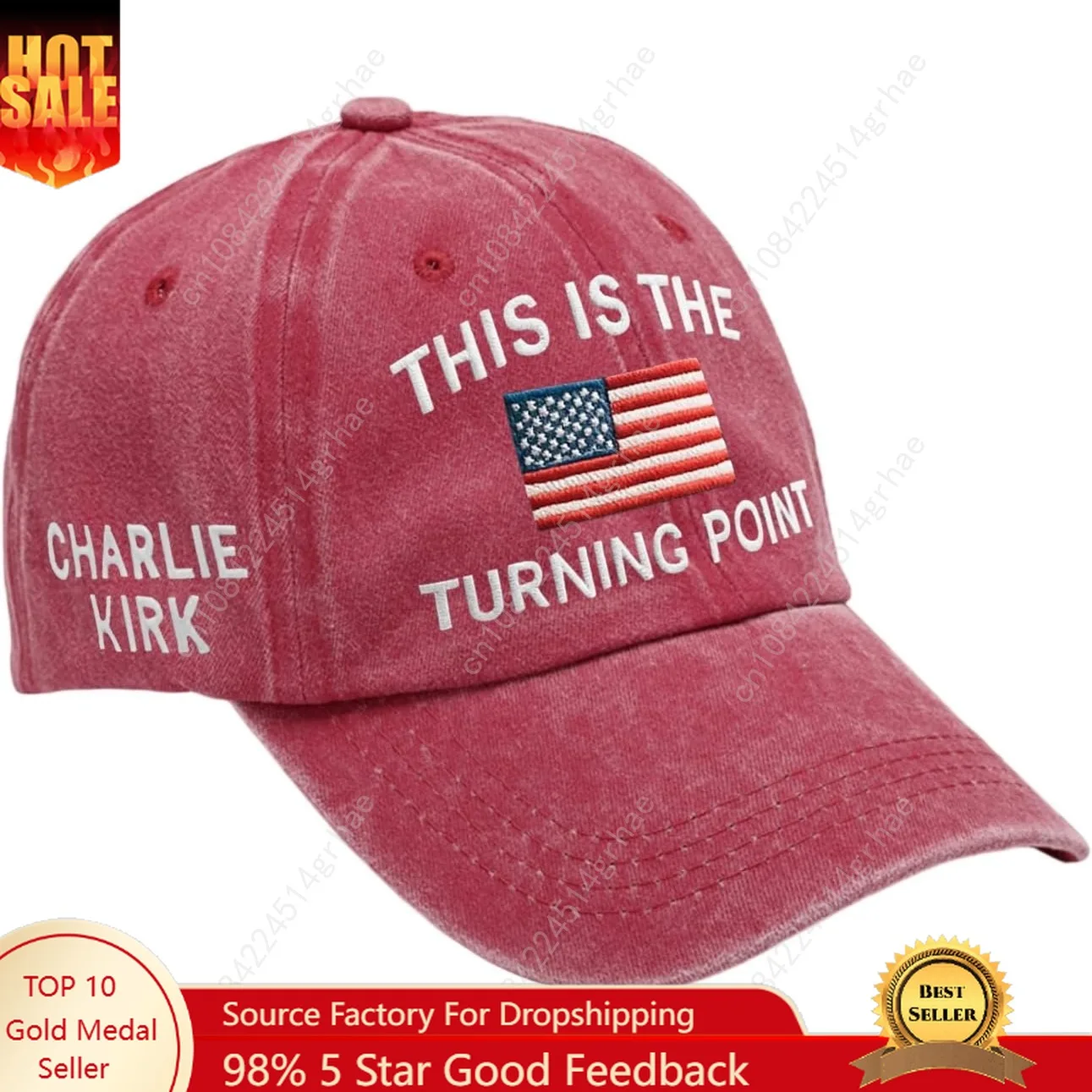 

Turning Point USA Hat A True Patriot Charlie Kirk 2025 Hats Freedom USA Flag Memorial Tribute Baseball Cap