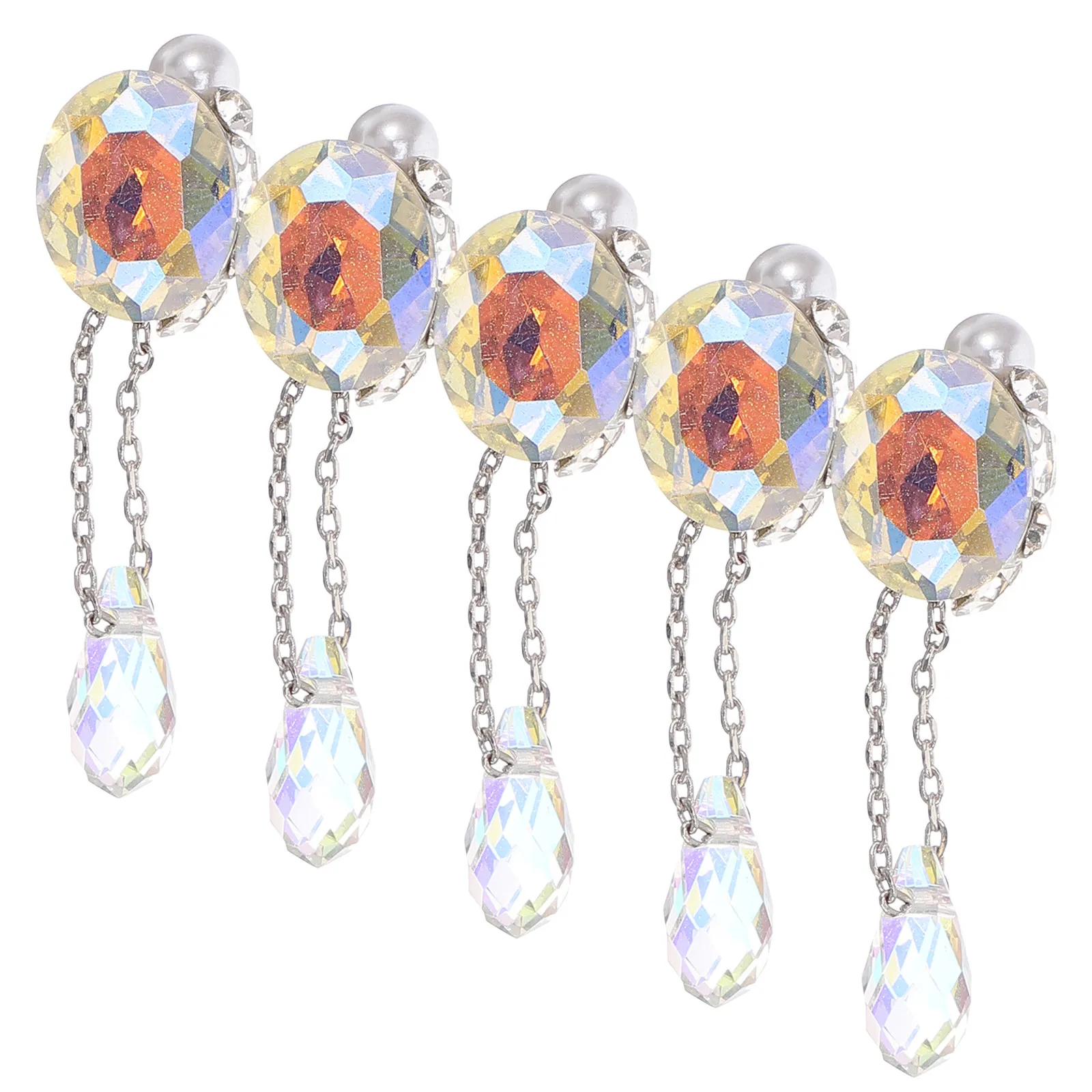 

5 шт. подвесок-шармов для ногтей со стразами, украшения для маникюра, креативный декор для ногтей, аксессуары для женского маникюра, украшения для ногтей