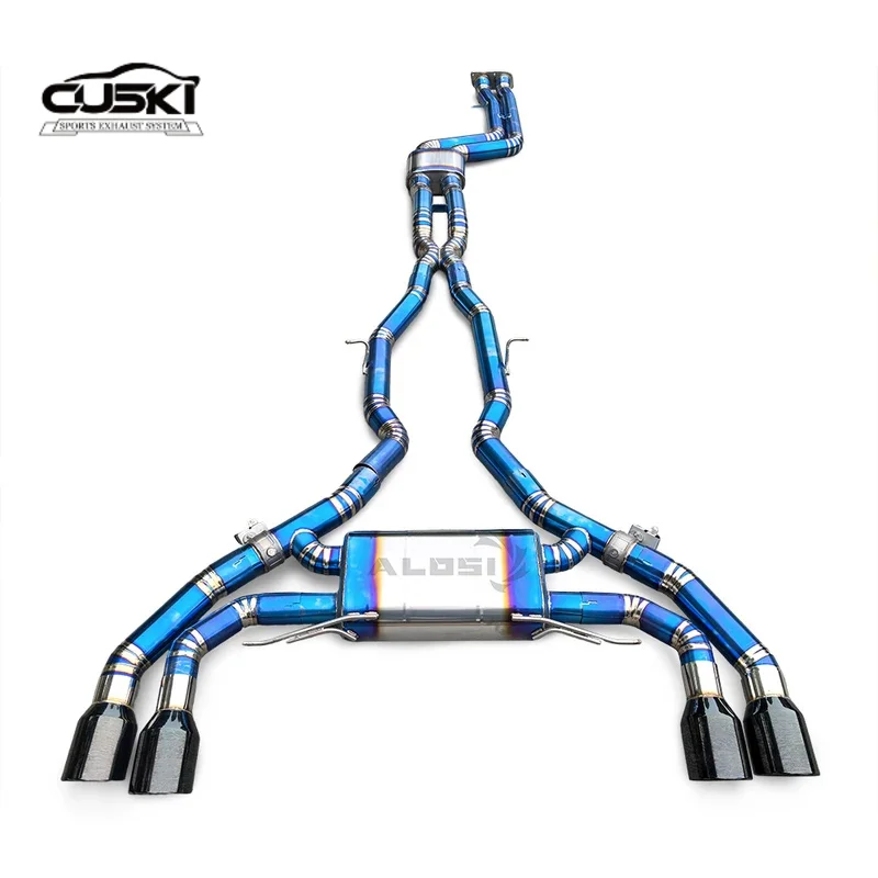 

Valve controlled lightweight exhaust pipe titanium alloy exhaust modification accessories for BMW X3M/X4M F97/F98 3.0T 2019-2023