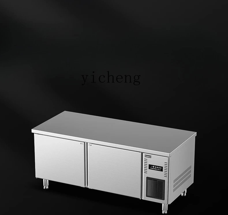 ZML Air-Cooled Refrigerated Workbench Frost-Free Freezer Commercial Kitchen Horizontal Fresh-Keeping Operation Table