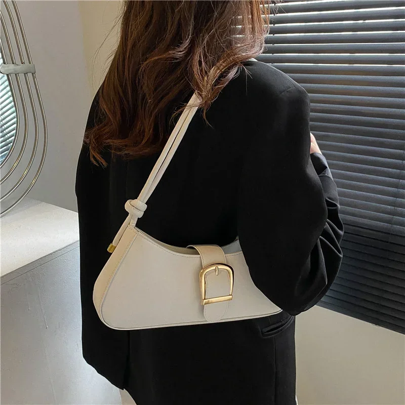 Sweet Memory Women's Shoulder Bag Solid Color Popular Small Bag Trend Summer Trendy Crossbody Bag Texture Shoulder Underarm Bag