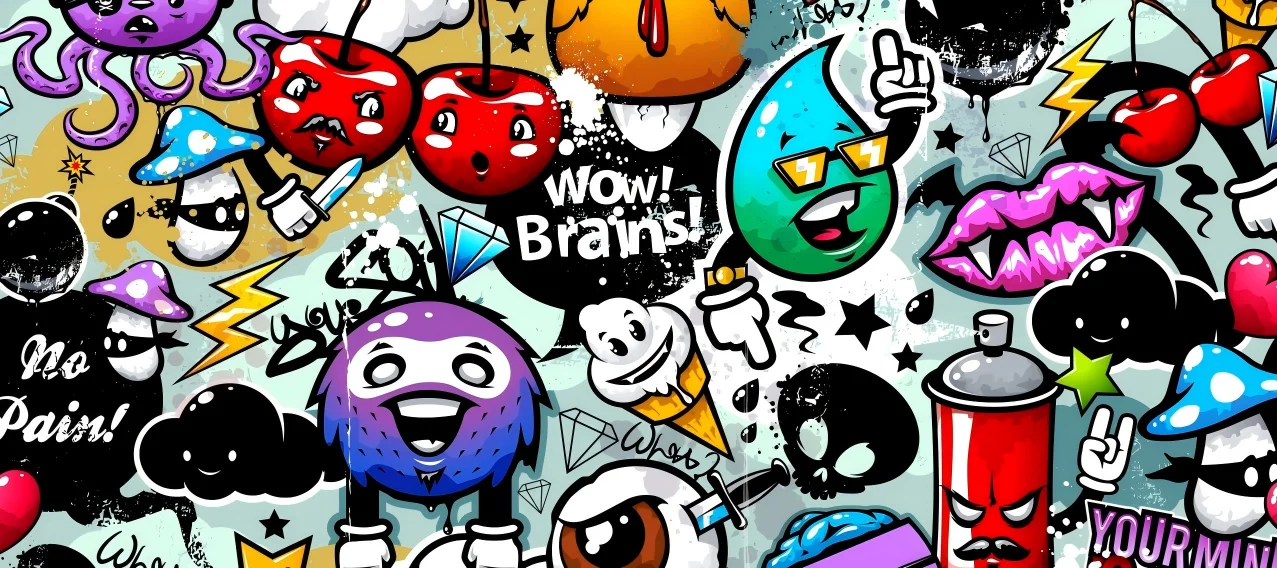 DIY Cartoon Color Bubble Free Air Channel Bubble Free Air Channel Custom Car Stickers