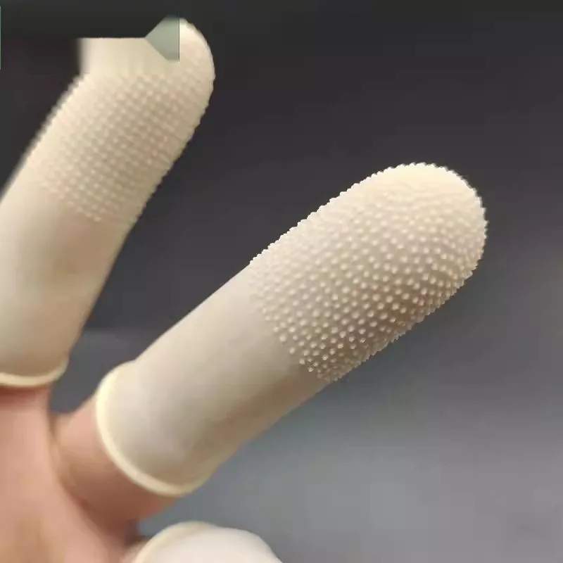 

Disposable Latex Finger Covers Anti-Slip Wear-Resistant Frosted Waterproof Moisturizing Protective Gloves for Hand Protection