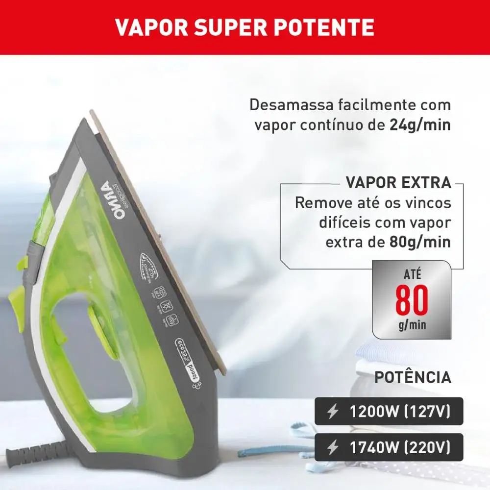 ECOGLISS STEAM PASS IRON 220V ARNO