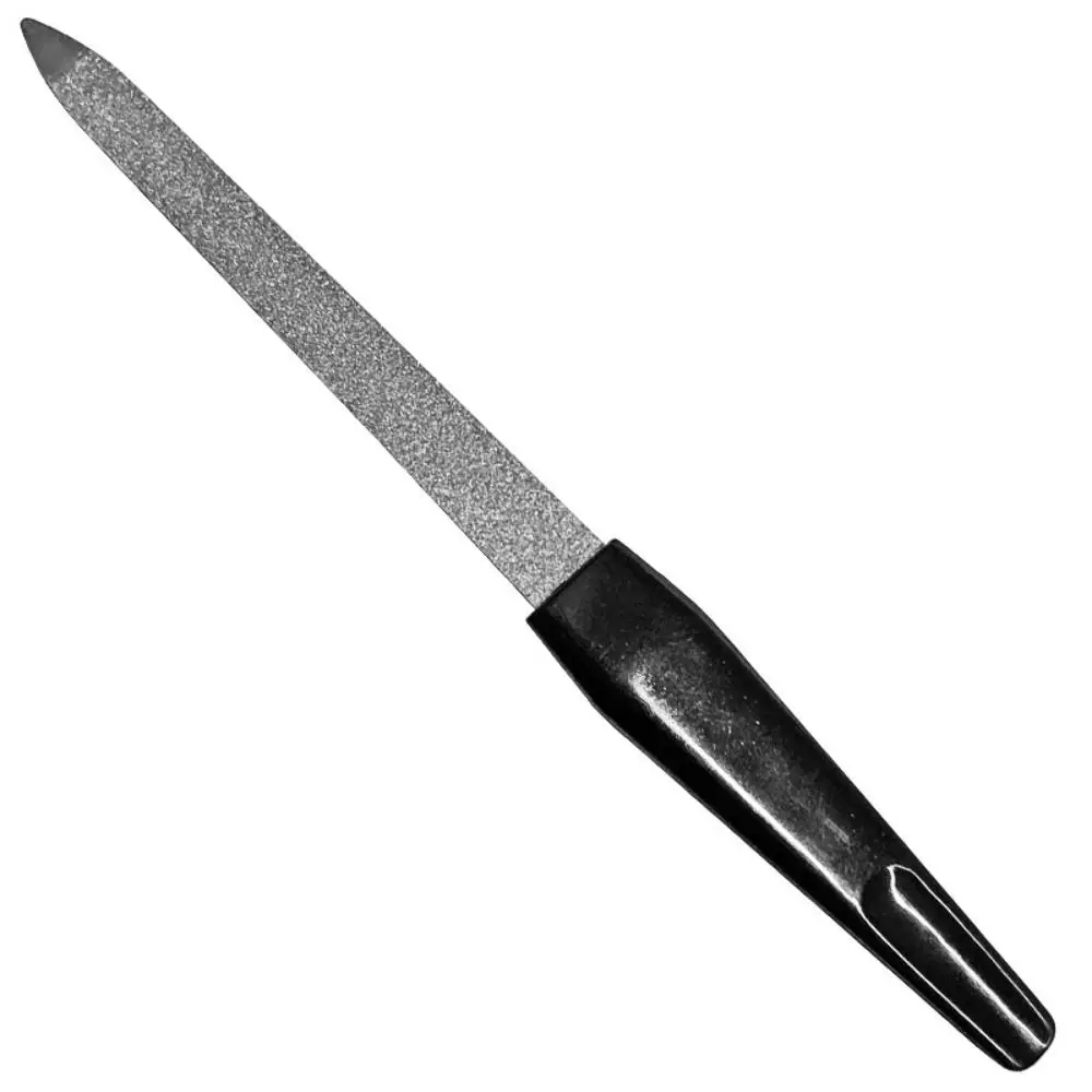 

Пилка для ногтей из нержавеющей стали, двусторонняя, для маникюра и педикюра, с матовой поверхностью, металлические инструменты для нейл-арта, унисекс