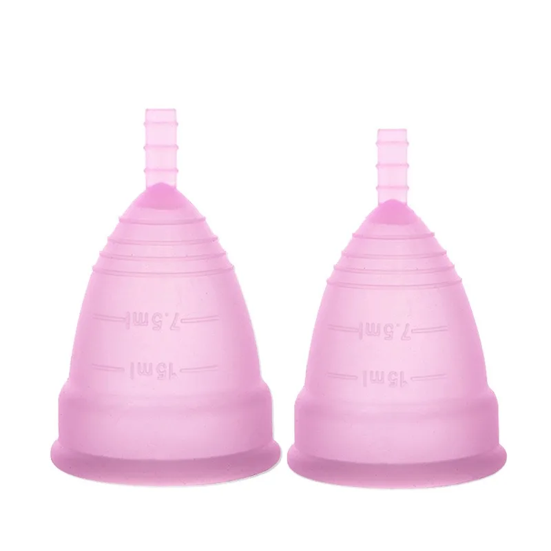 Menstrual Cup with Ring Easy Removal Tampon and Pad Alternative Medical Silicone Feminine Hygiene Cup For Lady Period Menstrual