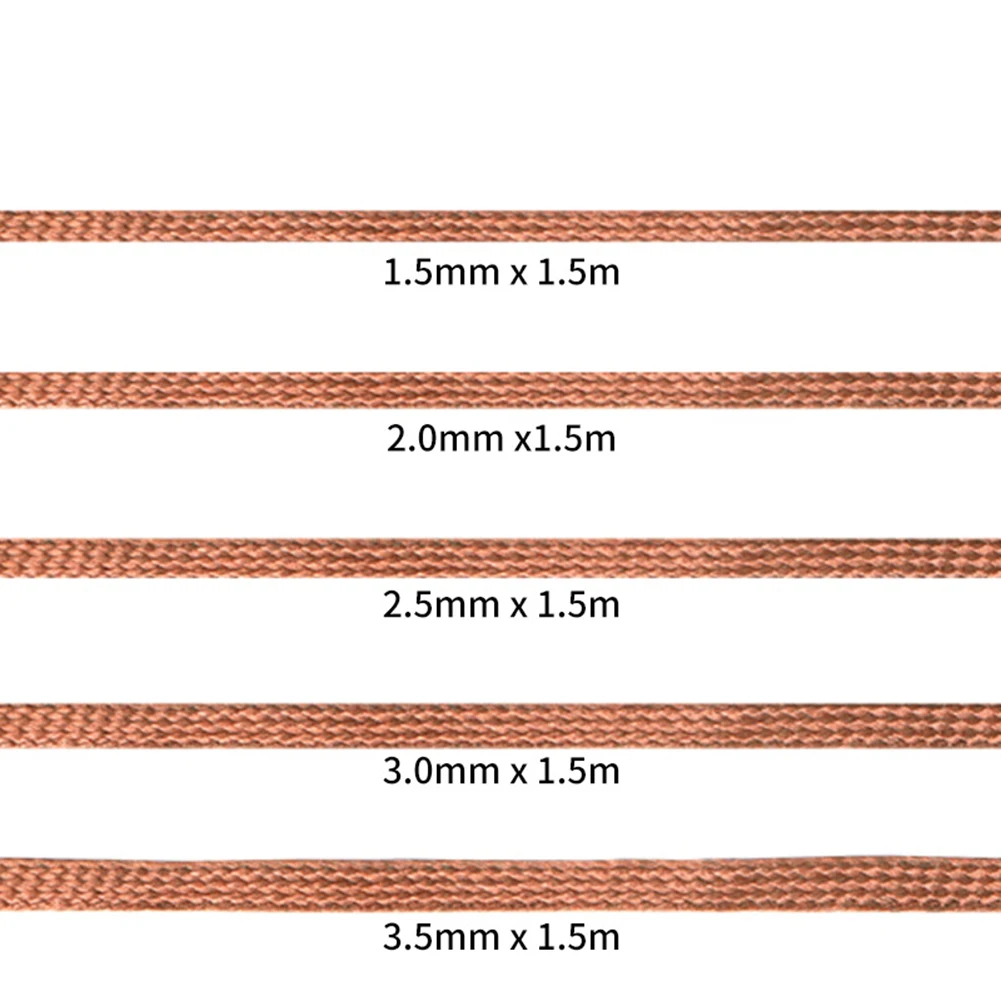 Desoldering Braided Copper Wire Braid Tape 1515 2015 2515 3015 3515 Solder Remover Tools For Soldering