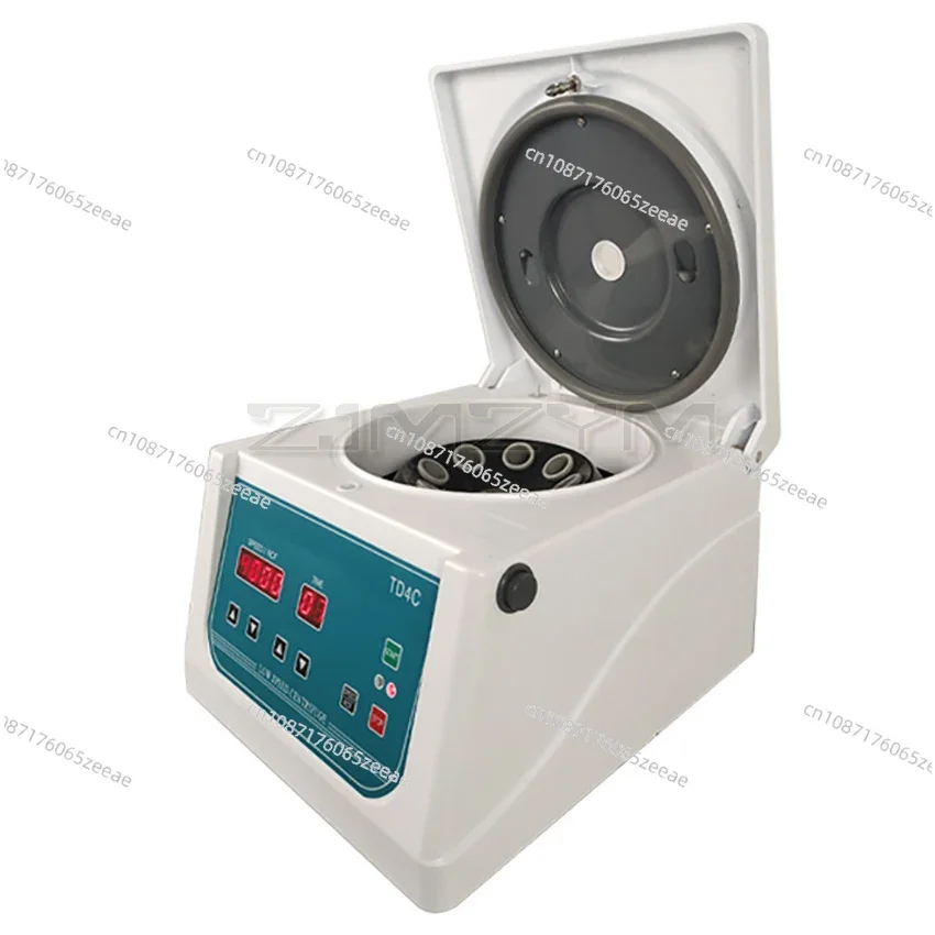 TD4C Laboratory Centrifuge Electric Low Speed PRP Centrifuge Digital Display Desktop Centrifugal Machine 0-4000RPM Adjustable