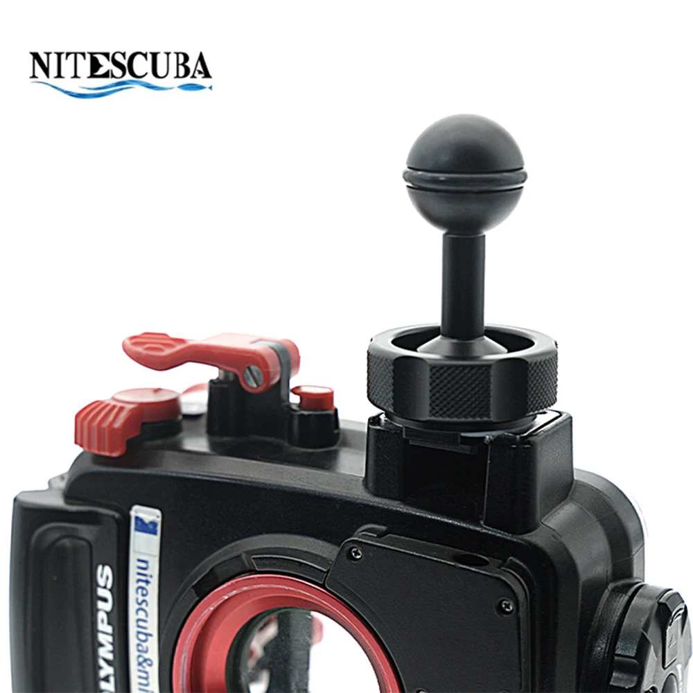 Nitescuba Diving Shell Cold Hot Shoe Adapter Ball Adaptor Mount Base Connector Gopro Tg6 5 Camera Housing Underwater Photography