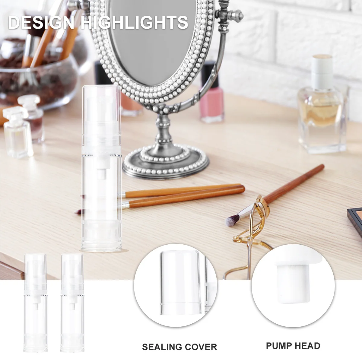 

12pcs Vacuum Seal Travel Bottles Leakproof Lightweight Storage Containers For Lotion Shampoo Makeup Remover 5Ml
