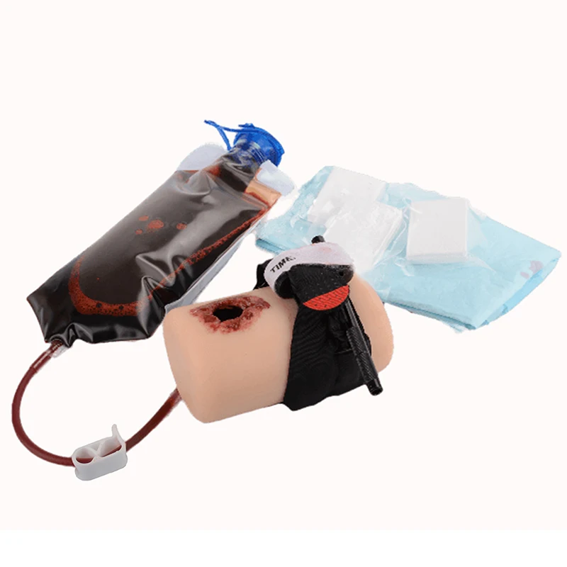 Delux Gunshot Bleeding Control Trainer Wound Pack Trainer Tactical Medical Practice Model for EMT/TCCC Course