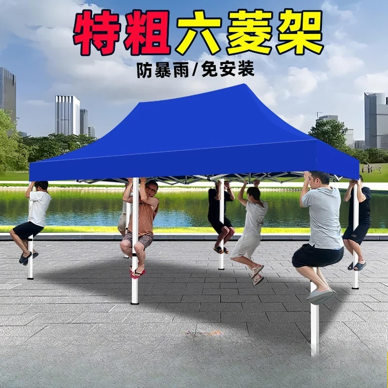 

Four-corner canopies for tents and stalls, folding rainproof awnings, telescopic