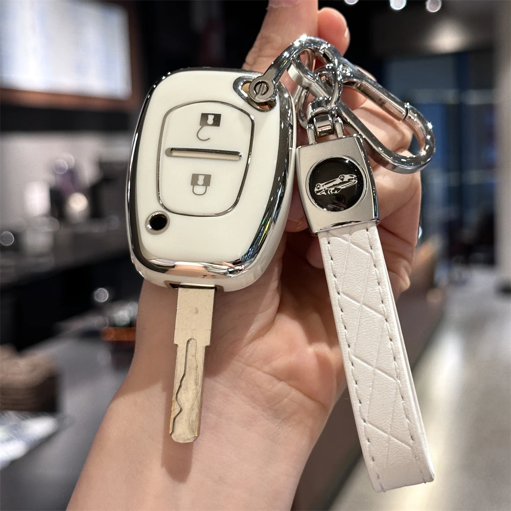 Key FOB Cover with keychain For Vauxhall Opel Vivaro Renault Movano Trafic Kangoo Blank, only fit the key shown in the image.