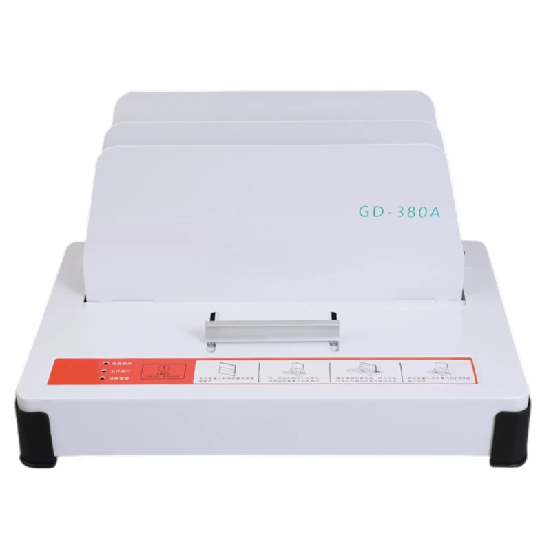 380A small glue binding machine electric punch-free  bill accounting voucher financial file paper book hot melt  A4 automatic