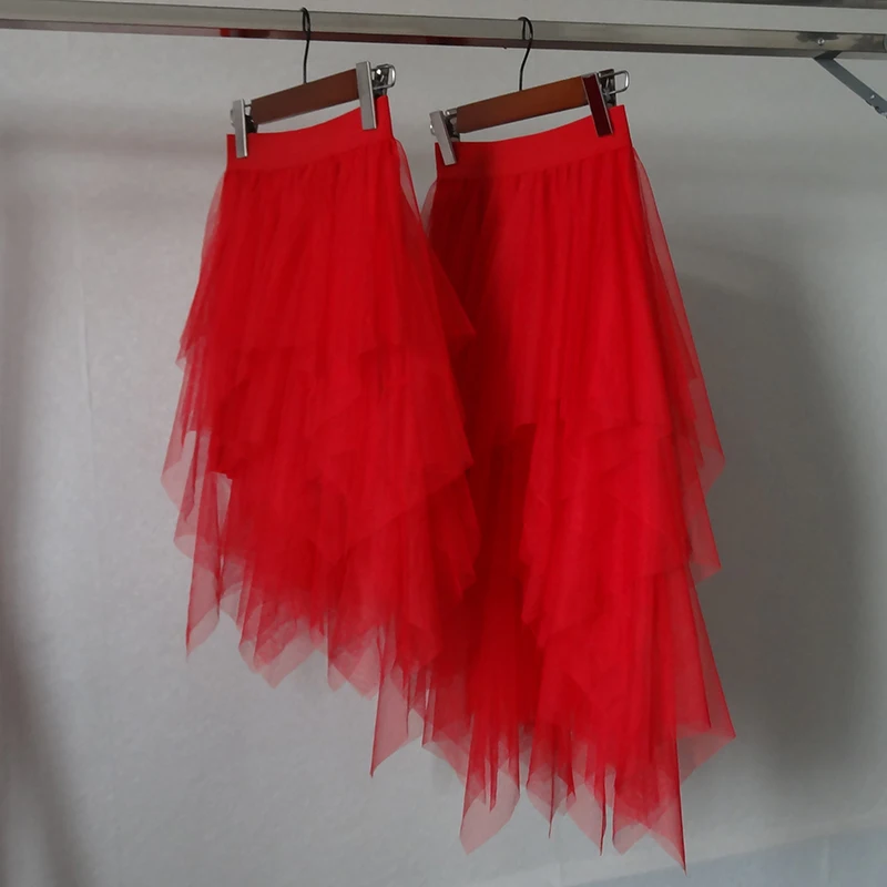 

High Waist A-Line Skirt Women's Me Student Sle Korean Version Cake Skirt Pure Color Commute Friendly Mid-Length Skirt