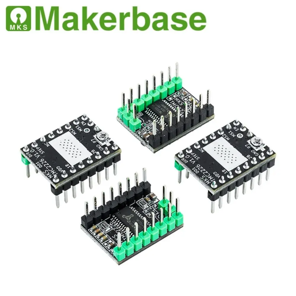 

Драйвер шагового двигателя Makerbase MKS TMC2226 2226 StepStick, детали для 3D-принтера, 2,5 А UART, Ультра тихий VS TMC2209 TMC2208