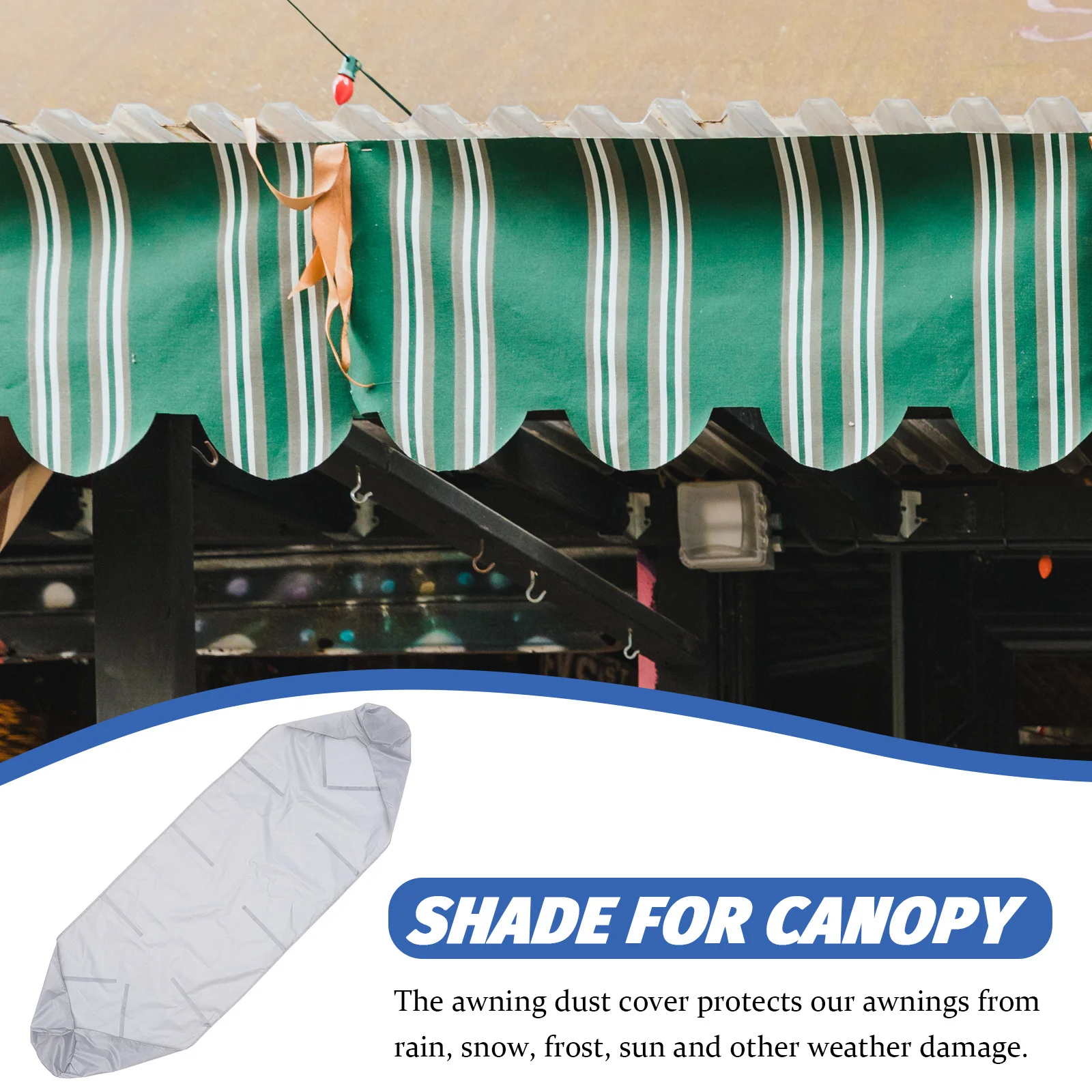 

Patio Awning Cover Waterproof Protector Outdoor Canopy Shade Durable Oxford Cloth Garden Balcony Use All Seasons