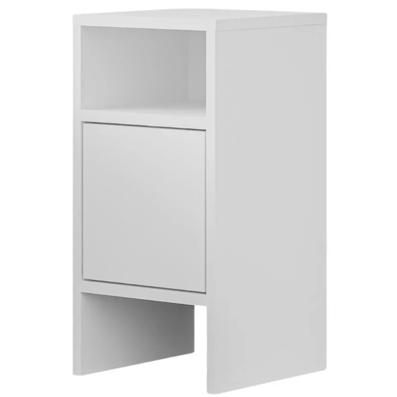 White Albion bedside table 30x58x30CM bedroom