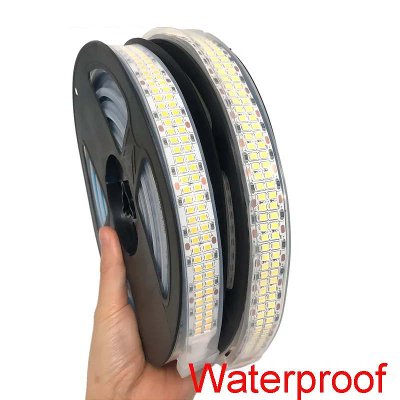 5m Waterproof  LED Flexible Strip 624 Leds/m 420 Leds/m 480 leds/m 240 led/m 12v 24v 3000k 4000k 6000k LED Linear Tape IP67 IP30