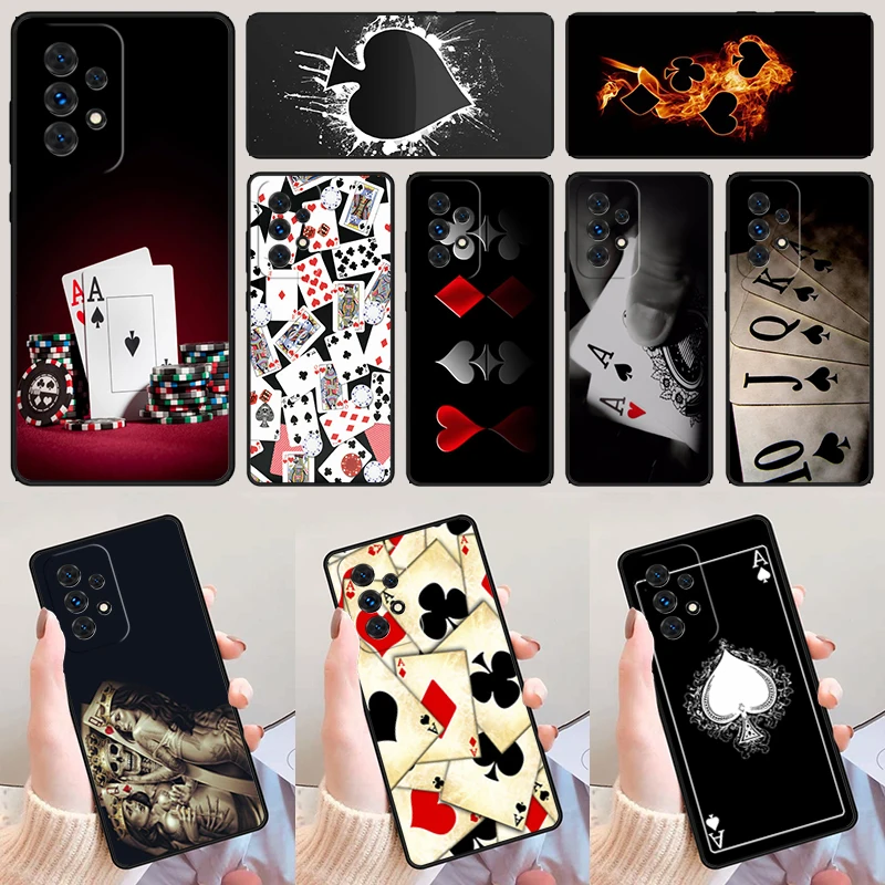 Ace of Spade чехол для телефона с игральной картой для Samsung Galaxy A42 A31 A40 A51 A71 A32 A80 A91 A52 A72 A73 A20e A21S A50 A70 A11 A12