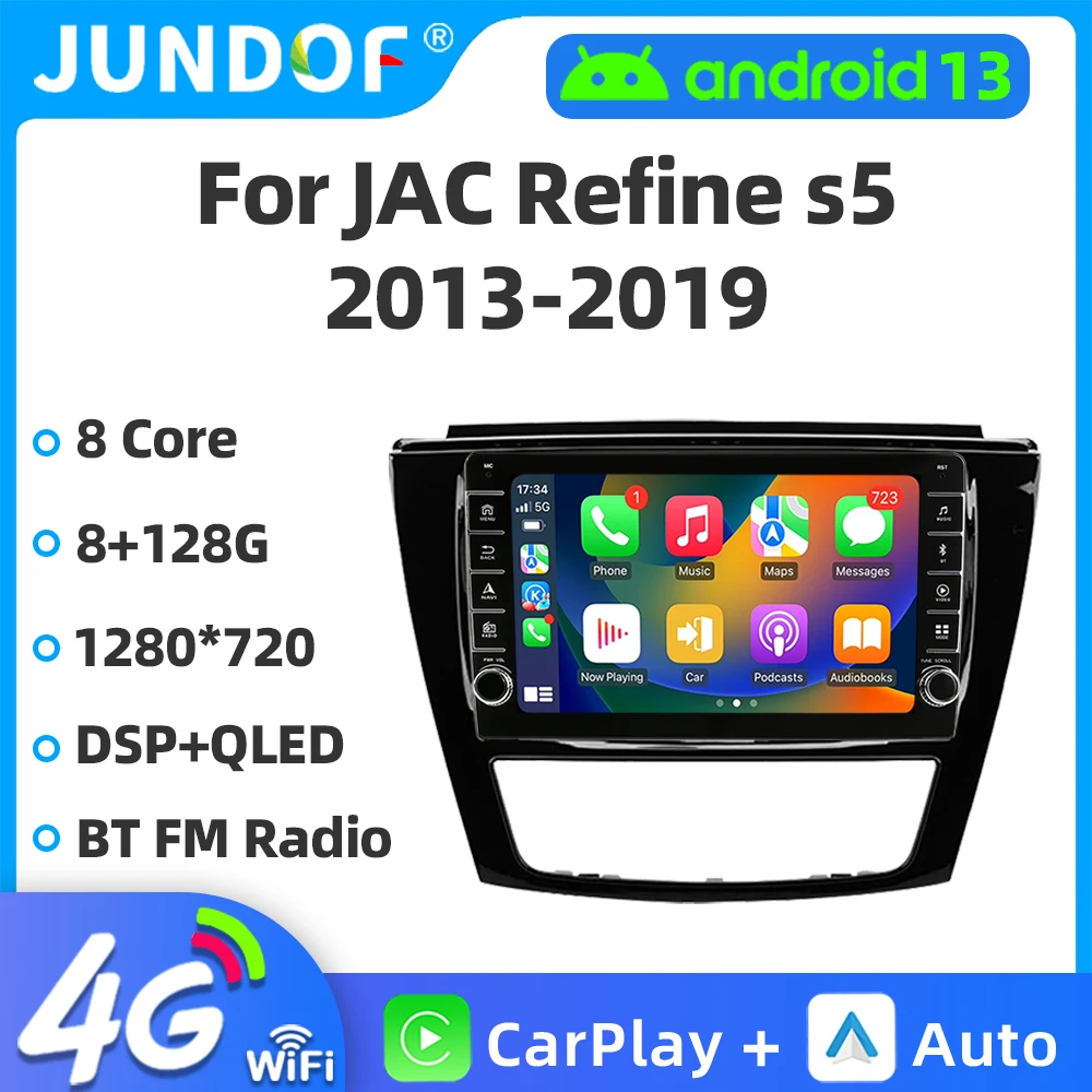 

Car Radio Android For JAC Refine S5 2013 - 2019 Multimedia Player GPS Navigation Apple Carplay 2 din Autoradio Video Stereo DSP