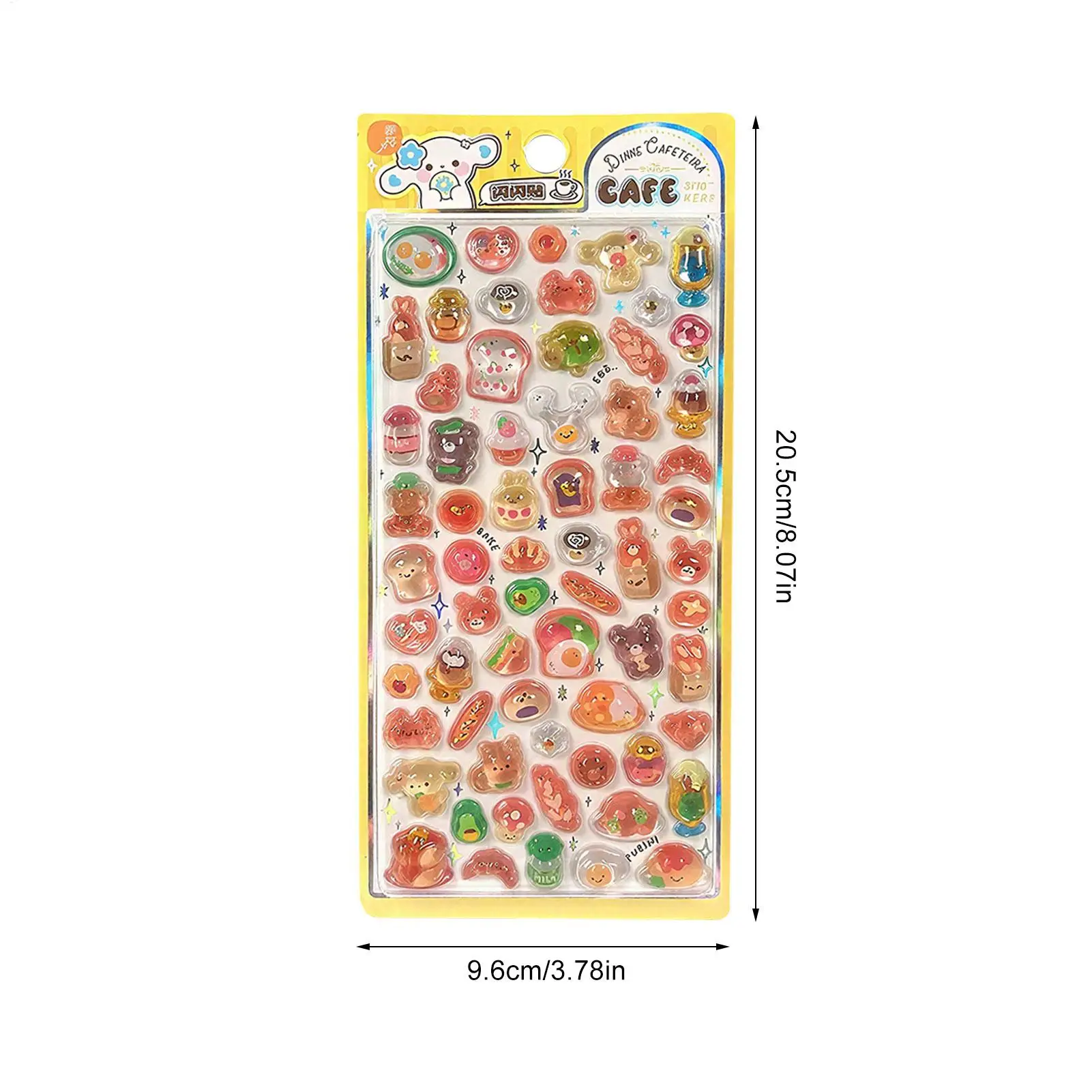 ملصقات لطيفة صغيرة PVC ثلاثية الأبعاد تنقش ملصق مائي الزخرفية للحرف اليدوية لأكواب المياه أجهزة الكمبيوتر المحمولة القيثارات حقائب الأمتعة دفتر #6