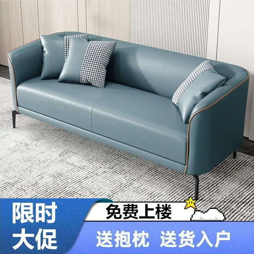 

Internet celebrity technology cloth sofa small apartment Nordic simple living room modern simple double three bedroom light luxu