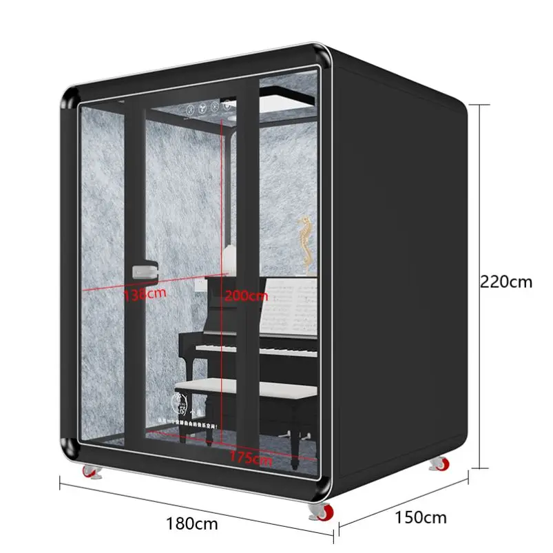 

Soundproof room Household silent warehouse Phone booth cabinet Song practice room Live stream cabin Mobile recording studio