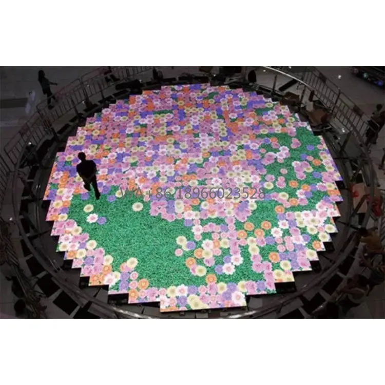 

Крытый P4.81 Интерактивная светодиодная панель дисплея для сцены, танцевальная напольная плитка для детских игр 3,91 в помещении