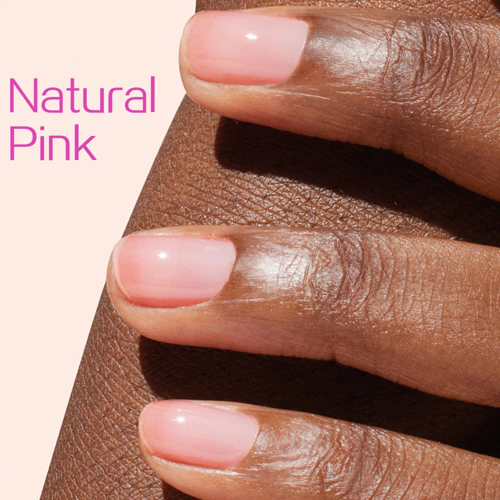 Tinovo uno natural rosa fortalecedor de unhas ar seco laca crescimento queratina vitamina e infundido manicure tratamento da arte do prego