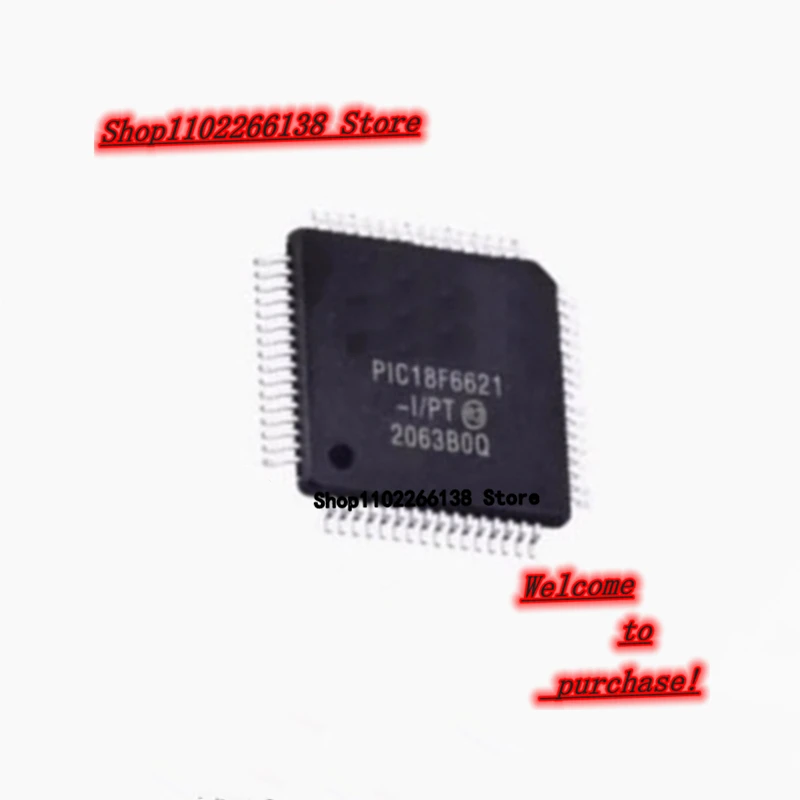 PIC18F6621-I/PT PIC18F6621 TQFP-64 Chip IC 1pcs/lot