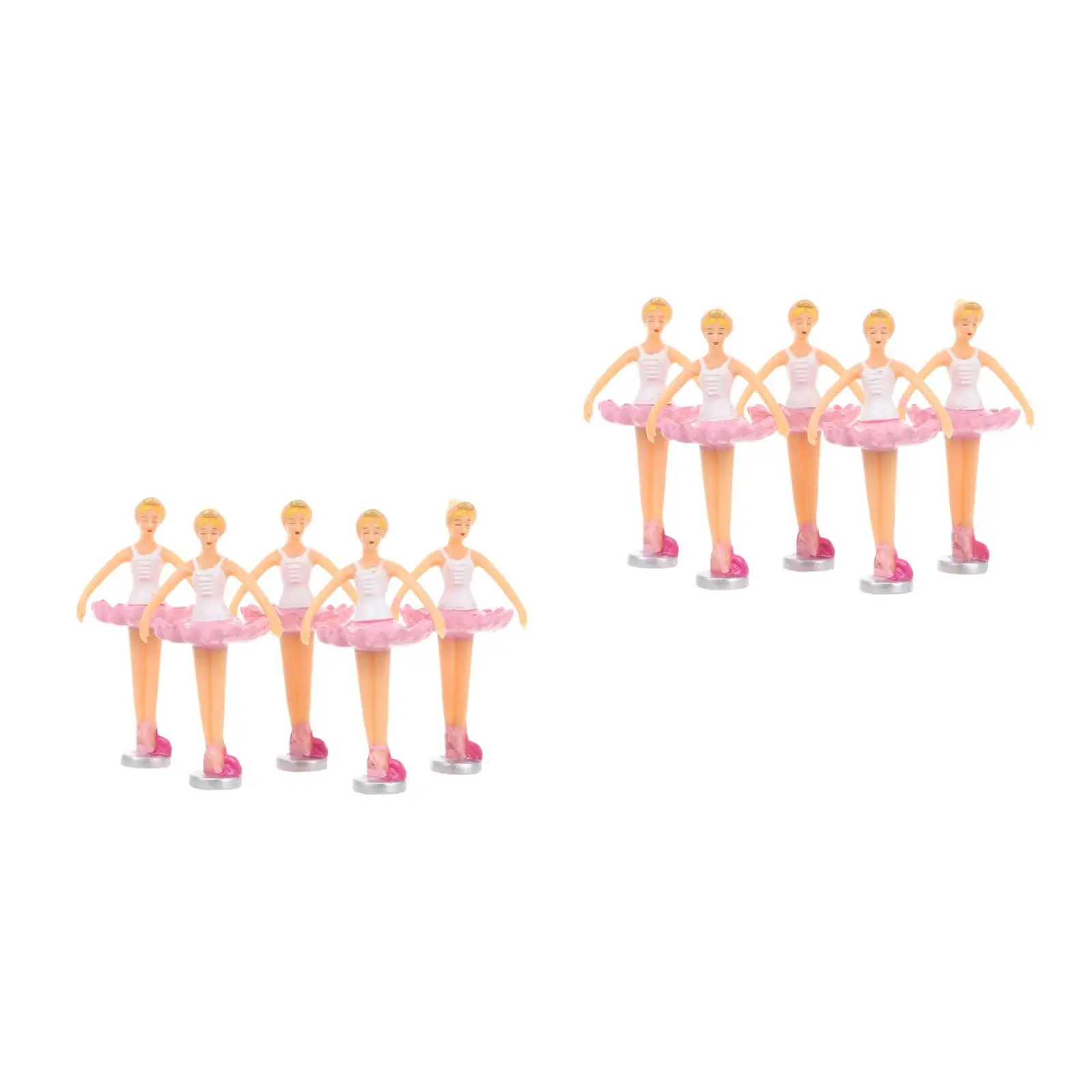 

2pcs 2 PCS Ballet Statue Mini Music Figurine Puppet Theater Room Decor Dancer Ornament for