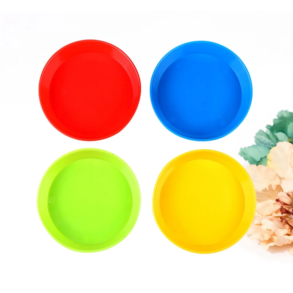 

4Pcs Plastic Drawing Tray for Kids Art and Craft Color Palette with Deep Bowls to Prevent Spills Ideal for Mixing Paints Using