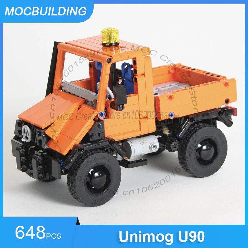 MOC Building Blocks Unimog U90 1:21 Scale Truck Model DIY Assemble Bricks Collection Creative Toys Display Holiday Gifts 648PCS