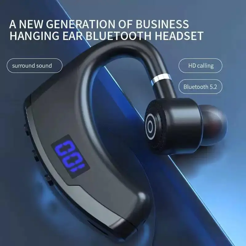 Ear Hook Bluetooth 5.2 Headset HD Call Surround Sound For Business Driving Office Use