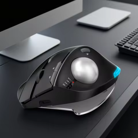 Lefon F33/F26C/F35B Trackball Mouse/ Bluetooth Ergonomic Mouse 2.4G Wireless Rechargeable Rollerball Mice for PC Office Drawing