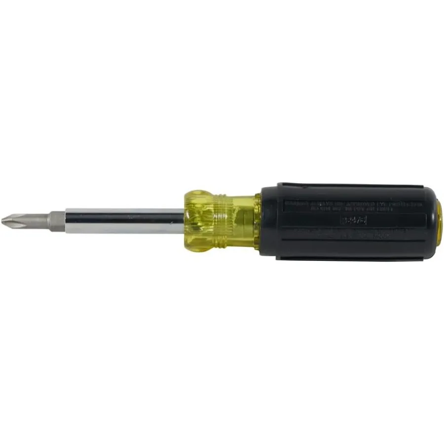 Juego de destornilladores profesionales 5 en 1: 2 destornilladores de tuercas planos/2 Phillips/1, ideales para ingenieros, entusiastas del bricolaje, mantenimiento del hogar