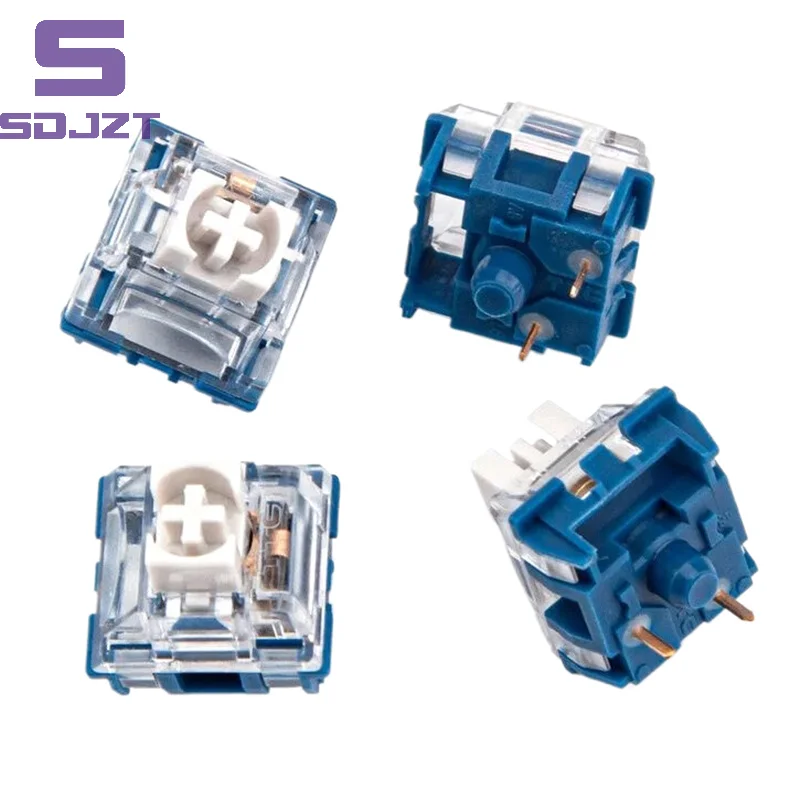 TTC Fast Silver Axis V2 Mechanical Keyboard Switch Linear 45gf 3 Pin RGB SMD Hot Swap DIY Custom Switches Speed Axis