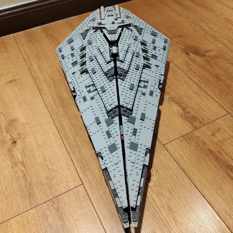 En STOCK, primer orden, destructor de estrellas, bloques de construcción, modelo de súper nave espacial, ensamblaje de ladrillos, juguete, regalo de cumpleaños para niños y adultos