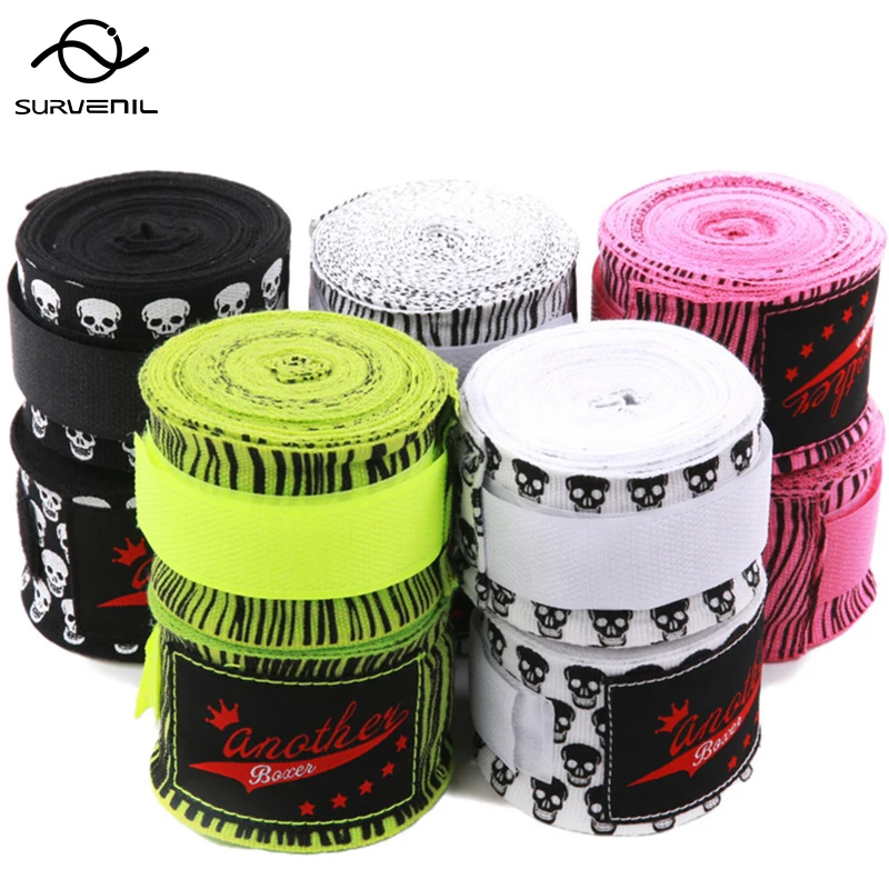 1 paio Kick Boxing Wraps Bandage uomo donna bambini Sanda Taekwondo Muay Thai Hand Wraps Guantes De Boxeo MMA cinturini da polso attrezzatura