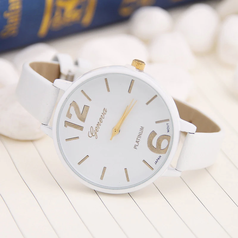 Luxury Wrist Watches Fashionable casual women Quartz Watch Small strap Big Dial Women Wathes  Ladies watch relogio feminino