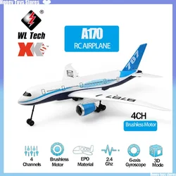 WLtoys XK A170 RC Airplane 660mm Wingspan 2.4G 4CH Remote Control Airplane 3D/6G Brushless Motor EPO Material Drone Boys Toys