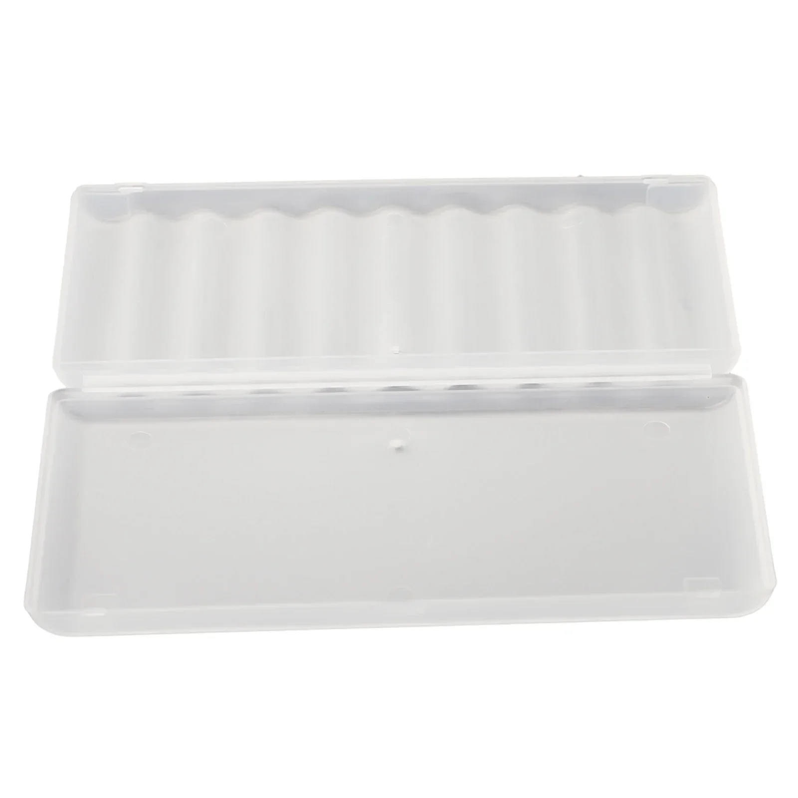 10 Slot Transparent White Plastic Battery Storage Box Hard Container Holder Case For AAA/AA Battery Organizer Accessories