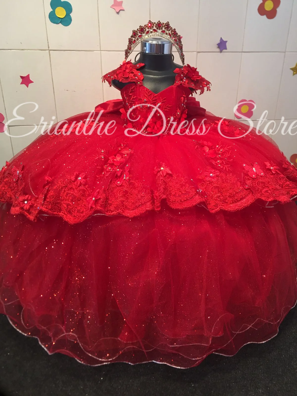 Robe de demoiselle d'honneur verte pour mariage, en Tulle, bouffante, en dentelle, avec nœud appliqué, pour fête d'anniversaire pour enfants, robes de bal de première Communion personnalisées