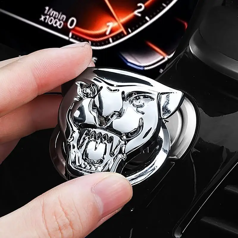 1Pcs Push Start Button Cover Car Start Button Ring Anti-Scratch Car Engine Start Ring Decoration For Most Cars Trucks