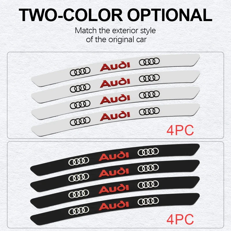 4 шт., стикеры для обода шины Audi Sline A4 8p 8v b6 b8 S8 S4 B9 A5 S3 S5 A3